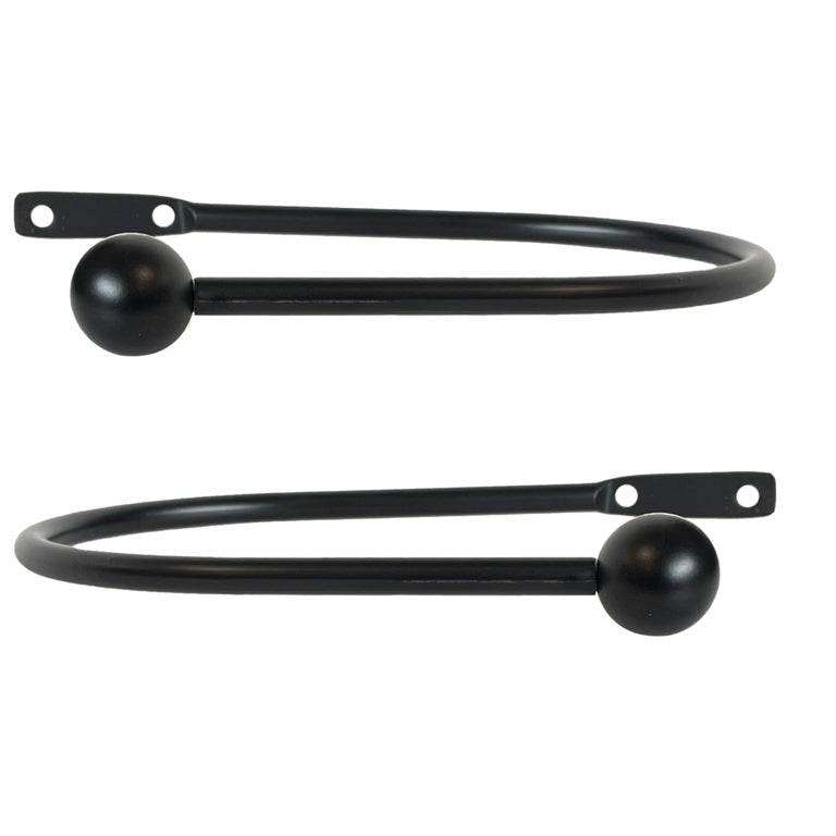 Jones Interiors Cosmos Metal Holdback Black