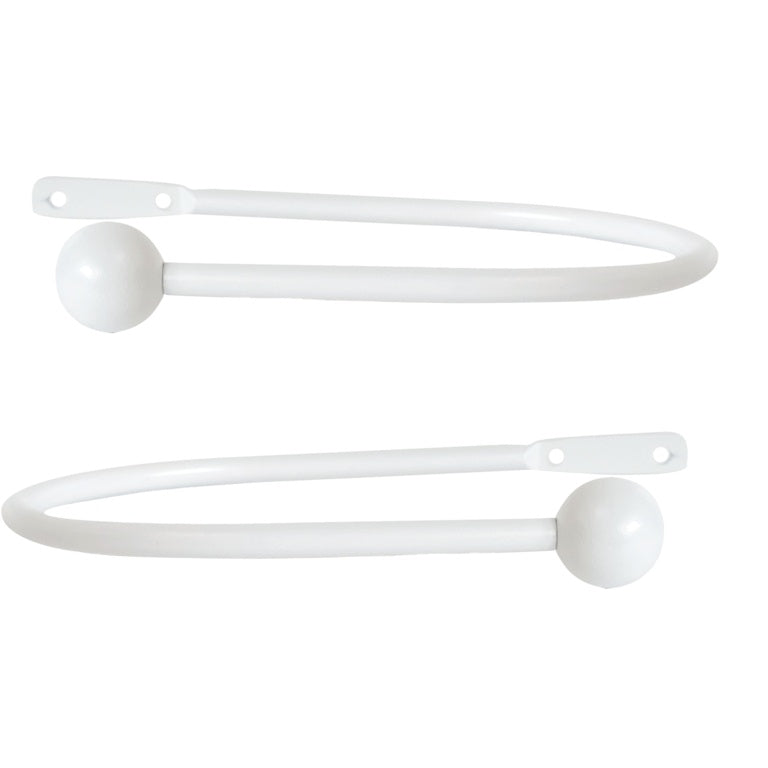 Jones Interiors Cosmos Metal Holdback White