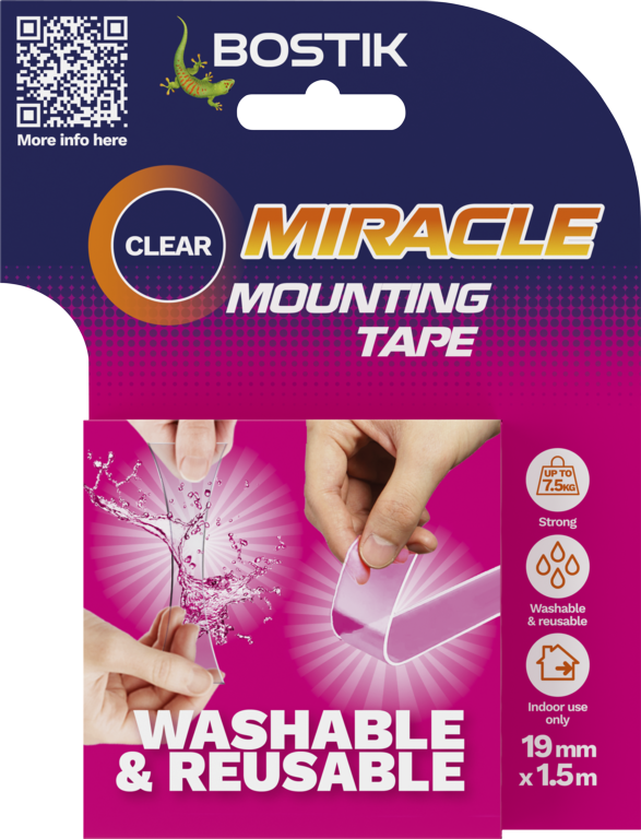 Bostik Miracle Mounting Tape Clear