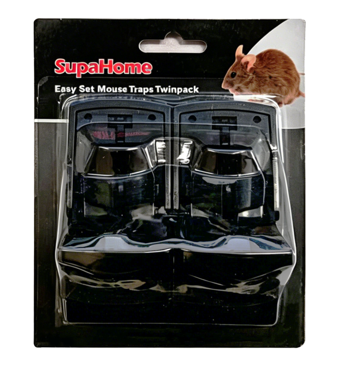 SupaHome Easy Set Mouse Trap Twin Pack