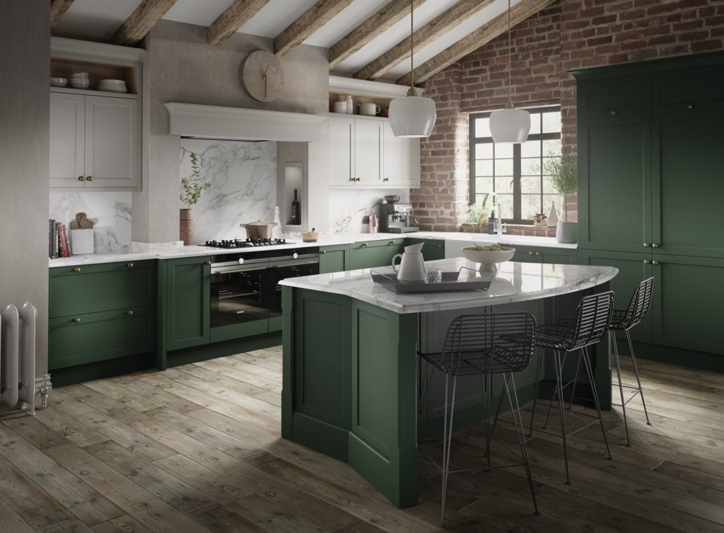 Chippendale Sterling Painted Kitchen 11 Piece Layout Example