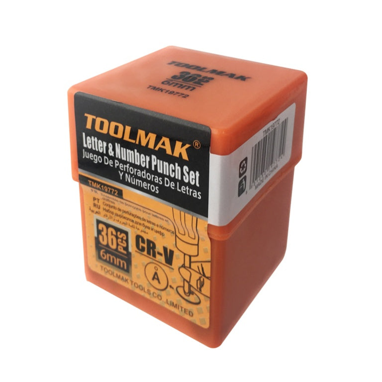 Toolmak 36 Piece Number & Letter Punch 6mm