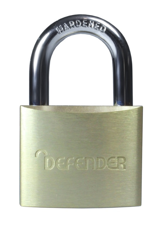 Defender Brass Padlock Keyed Alike