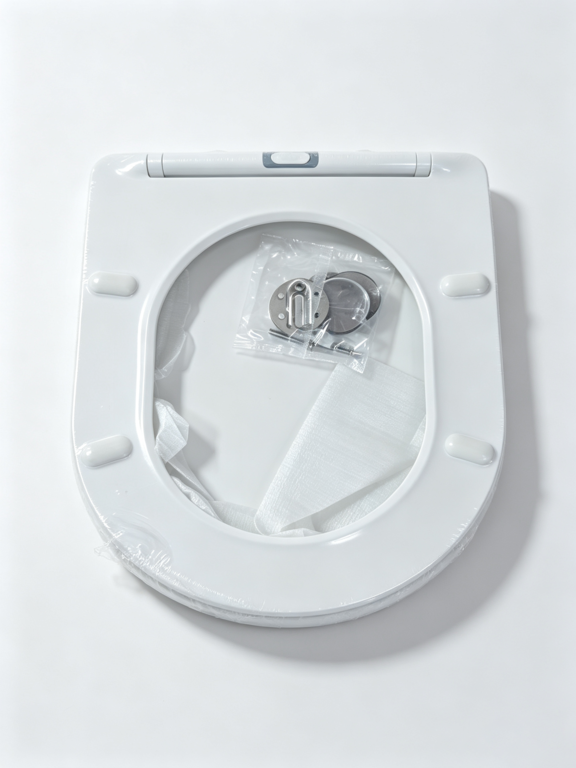 SupaHome Quick Release Soft Closing Seat D Shape White