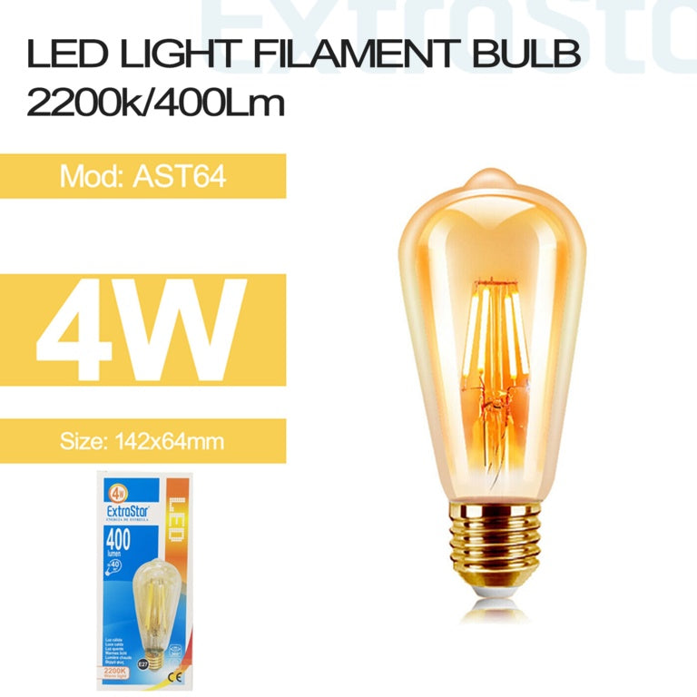 Extrastar 4w LED Filament Lamp ES