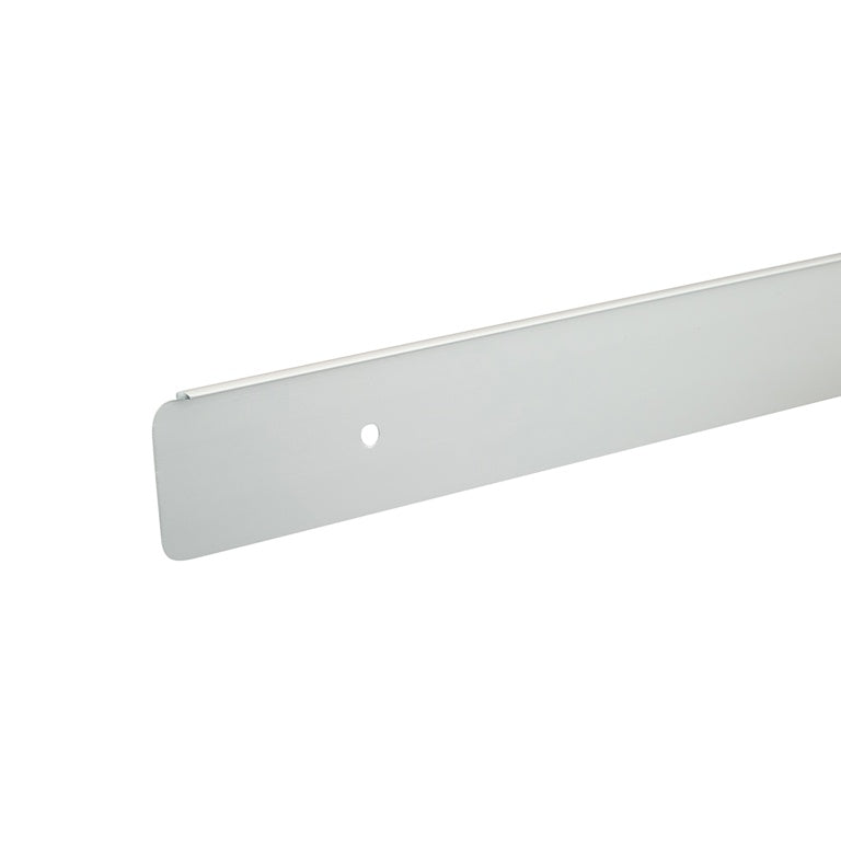 Unika Radius Worktop End Cap 6mm x 40mm Silver