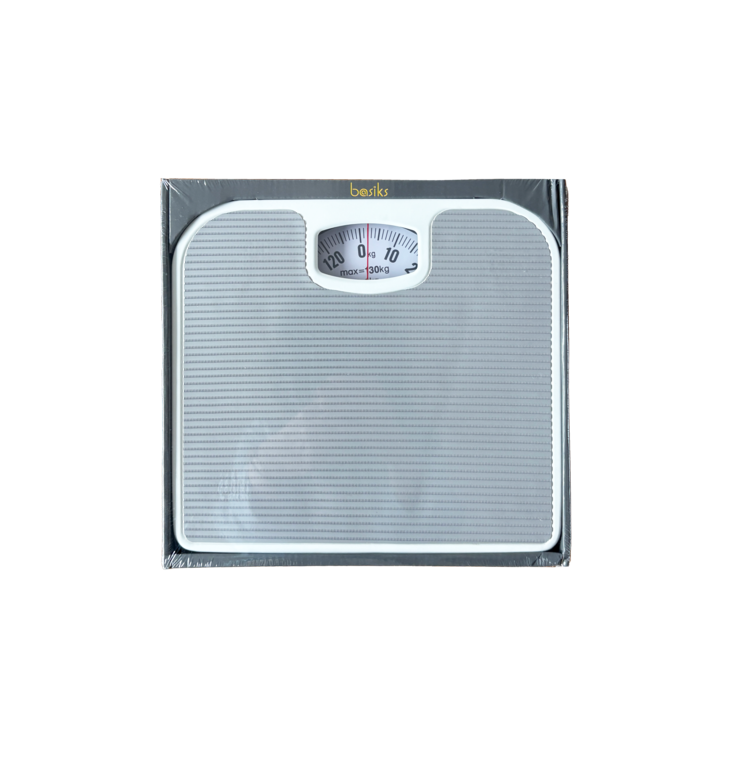 Basiks Mechanical Bathroom Scales Silver