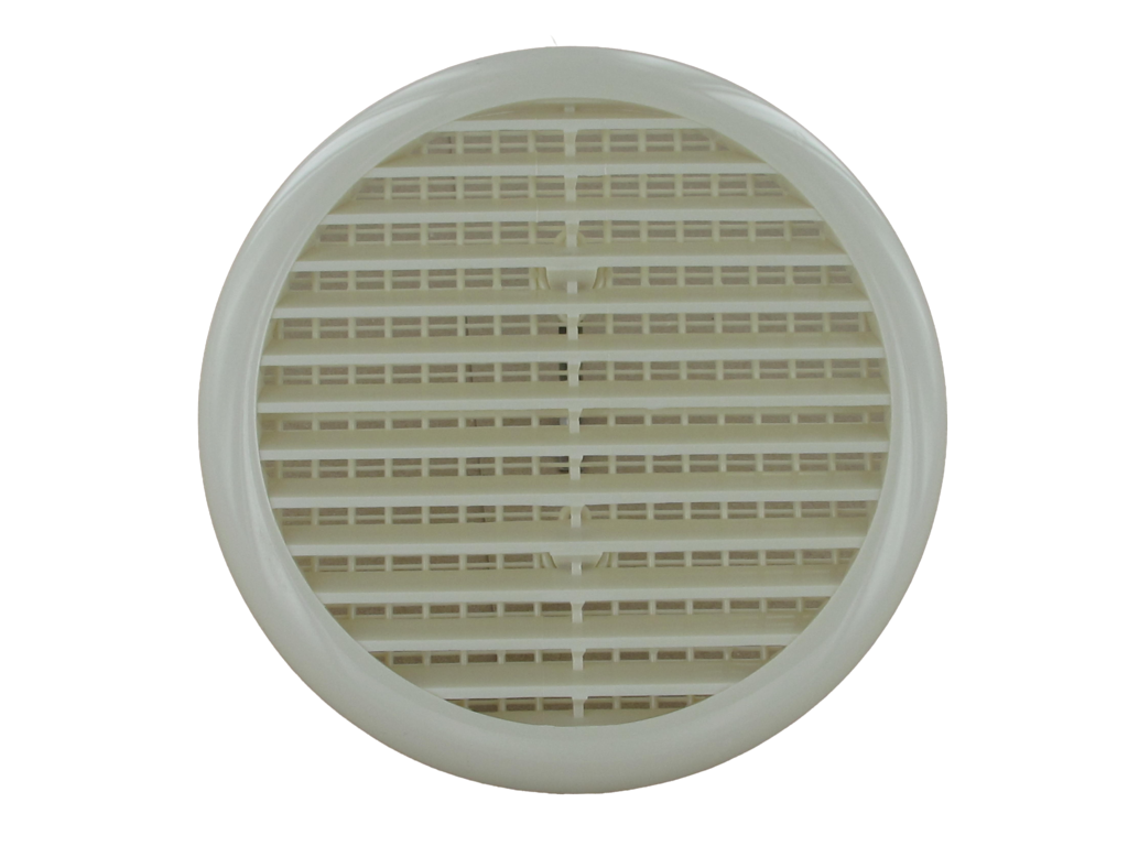 Securit Circular Louvered Vent 165mm White