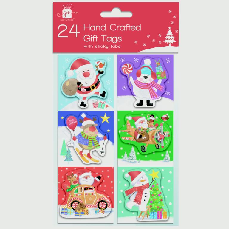 Giftmaker Handcrafted Novelty Gift Tags Pack 24