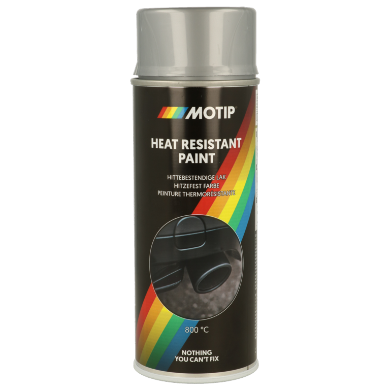 Motip Heat Resistant Paint 400ml Silver