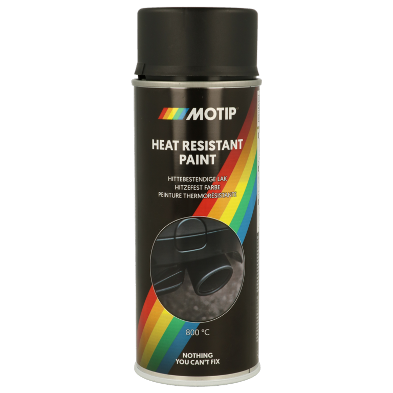 Motip Heat Resistant Paint 400ml Black