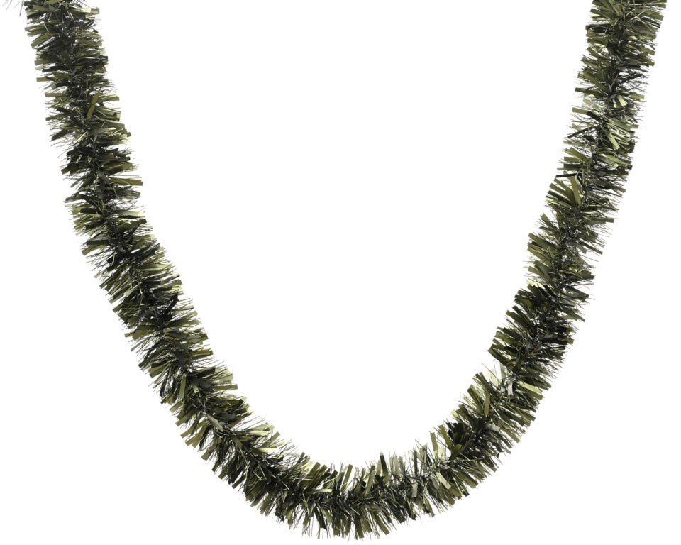 Kaemingk Tinsel Garland Rosemary Green 270cm