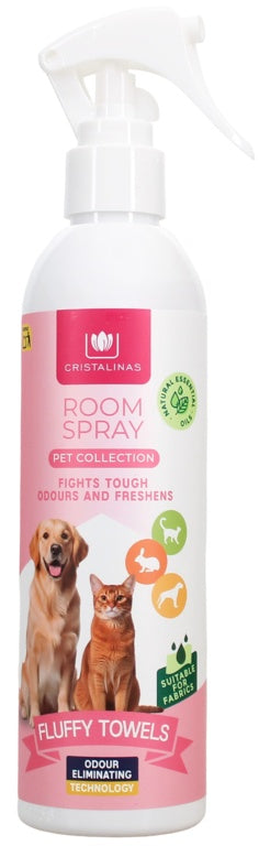 Cristalinas Pet Room Spray 250ml Fluffy Towels