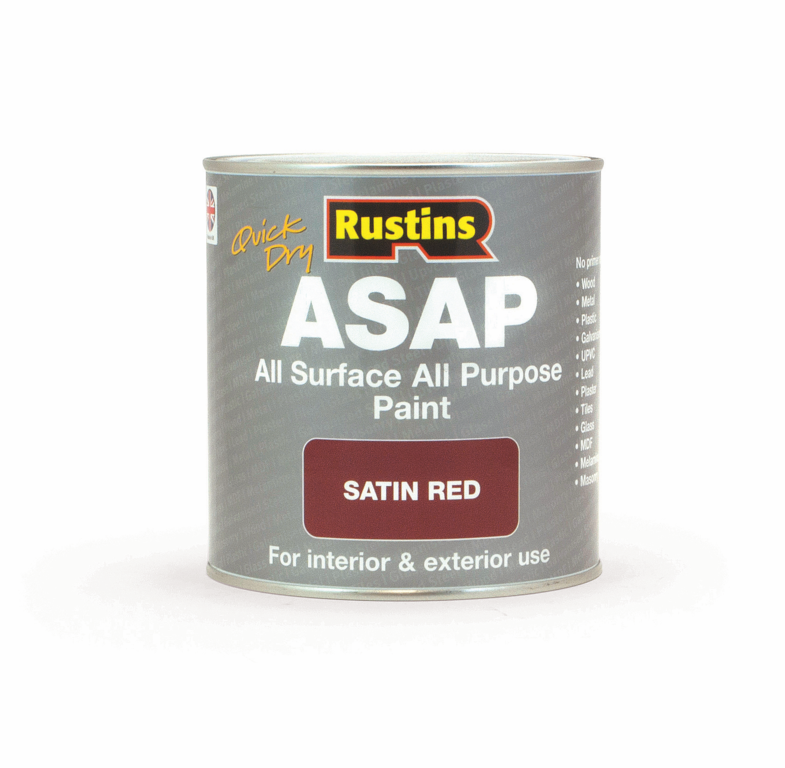 Rustins ASAP Paint 1L Satin Red