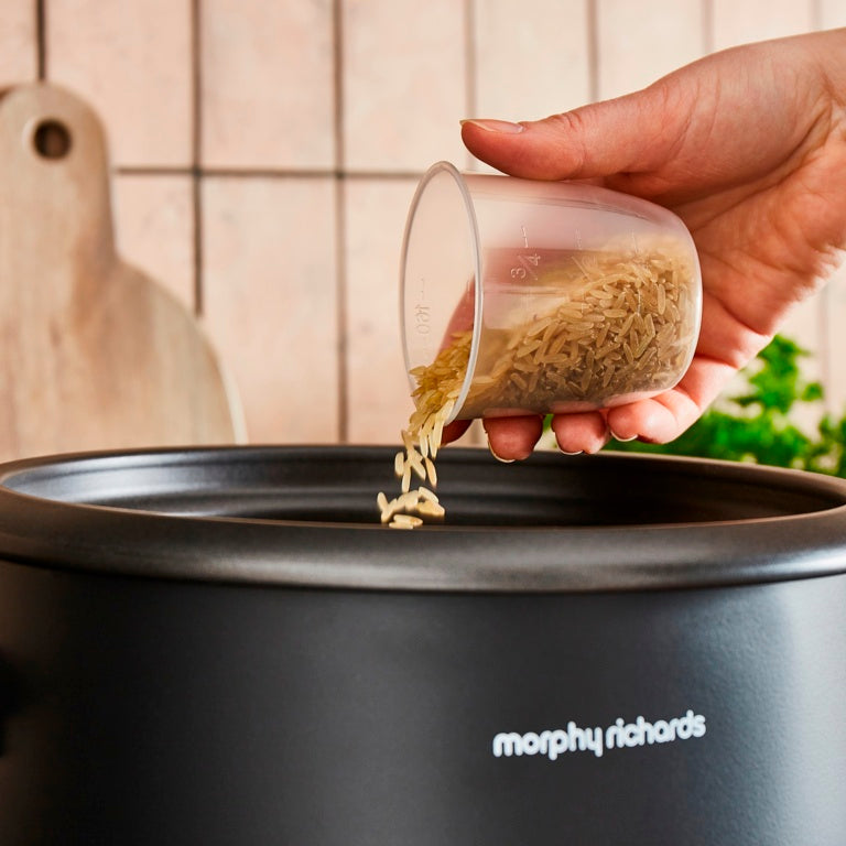Morphy Richards Black Rice Cooker 1.5L 8 Cup