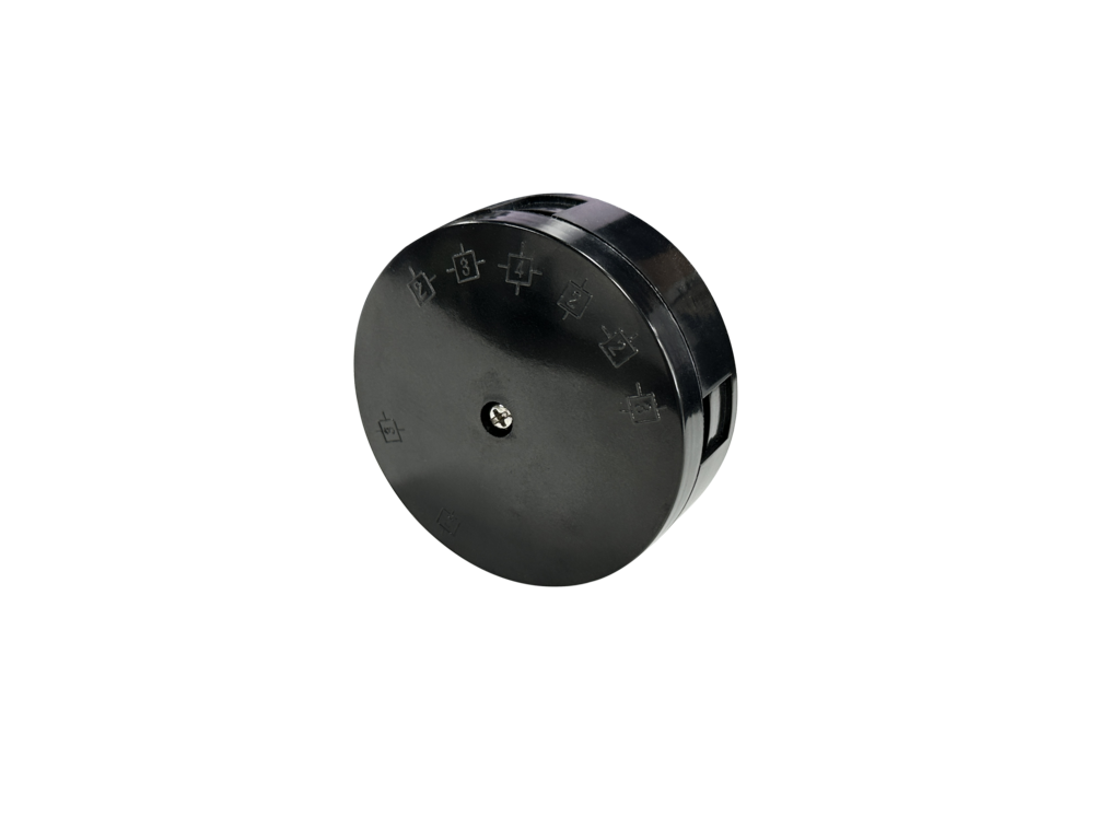 4 Terminal Junction Box Black