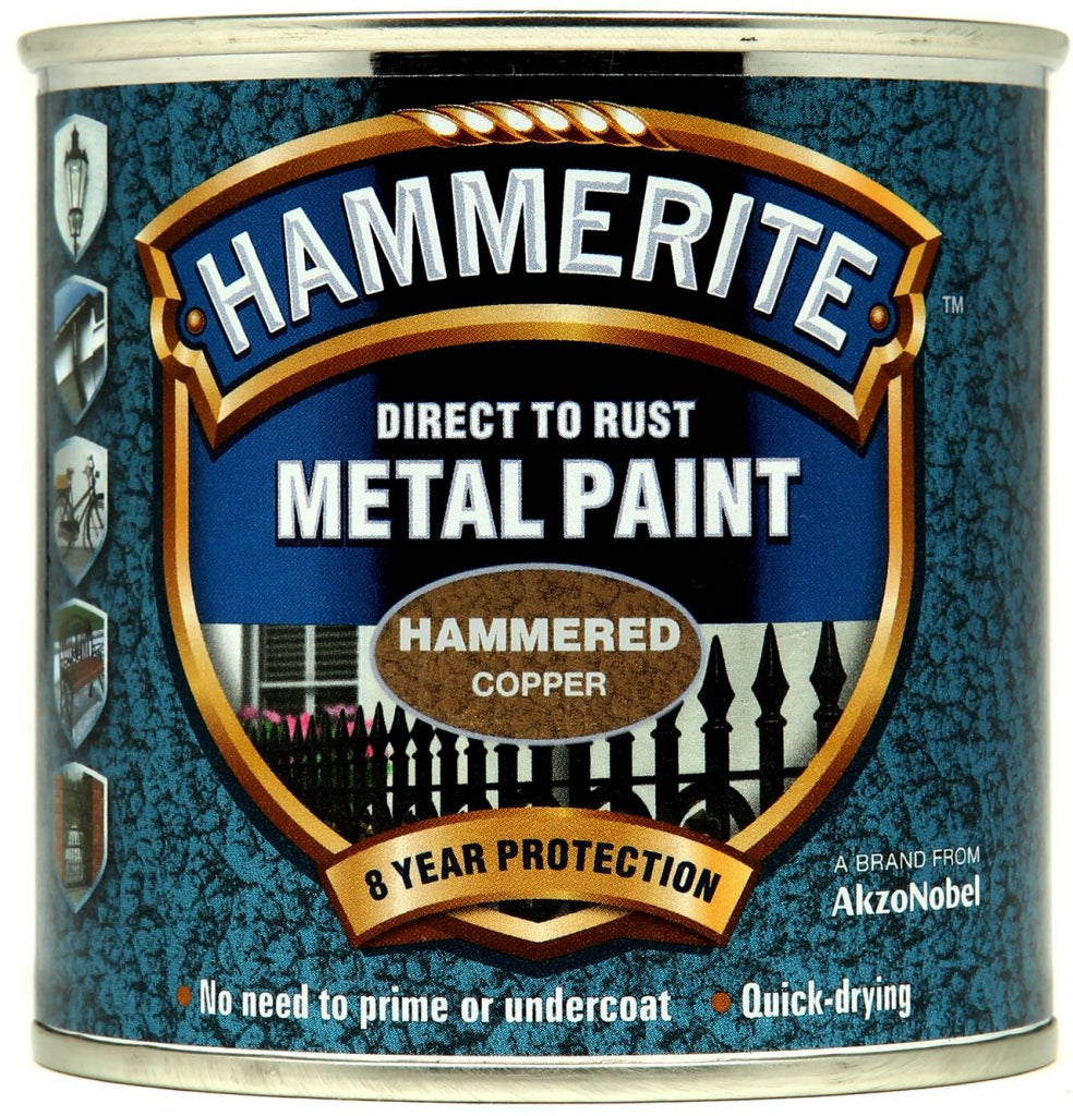 Hammerite Metal Paint Hammered 250ml Copper