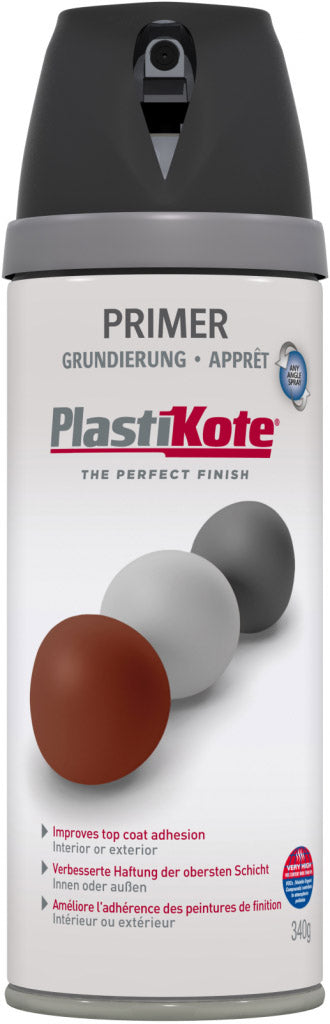 PlastiKote Twist & Spray Paint 400ml Black Primer