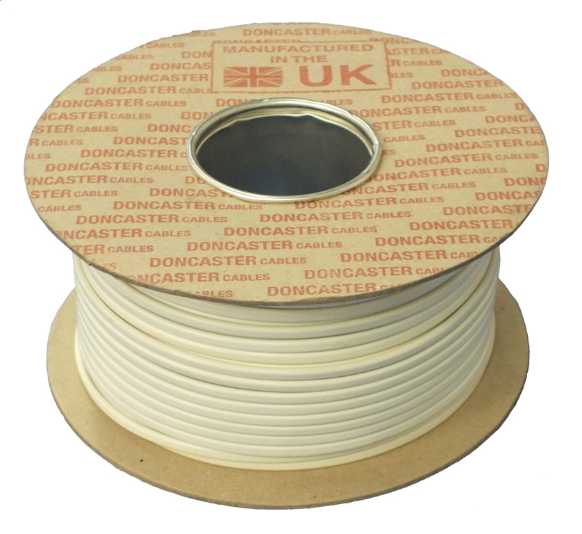 Doncaster Cable 2 Core Flat Flex - White