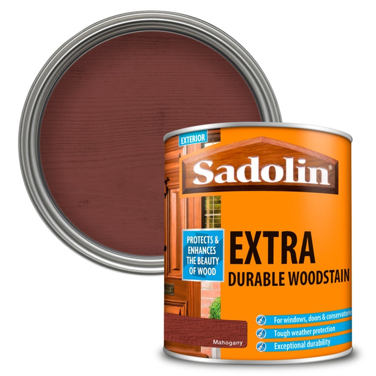 Sadolin Extra Durable Woodstain 1L Mahogany