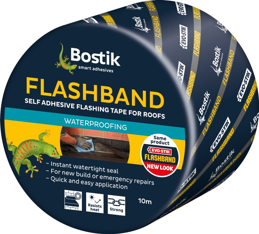 Bostik Flashband Original Finish 10m x 225mm Grey Finish