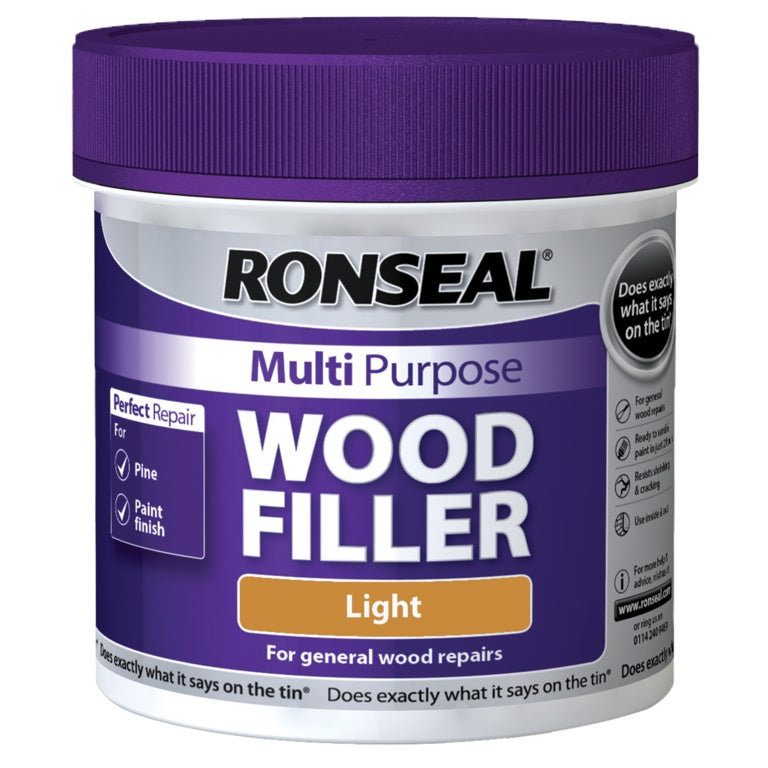 Ronseal Multi Purpose Wood Filler 465g Light