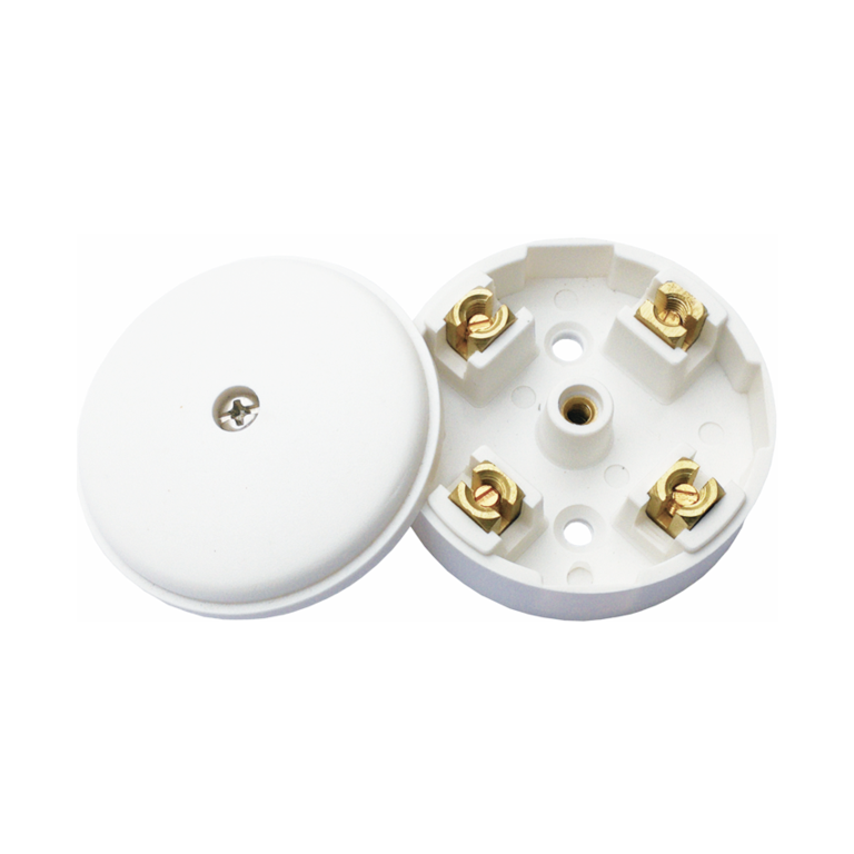 Mini 4 Terminal Junction Box White