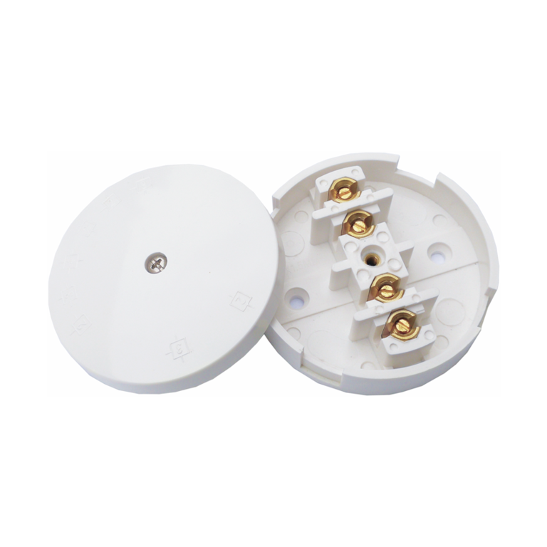 4 Terminal Junction Box White