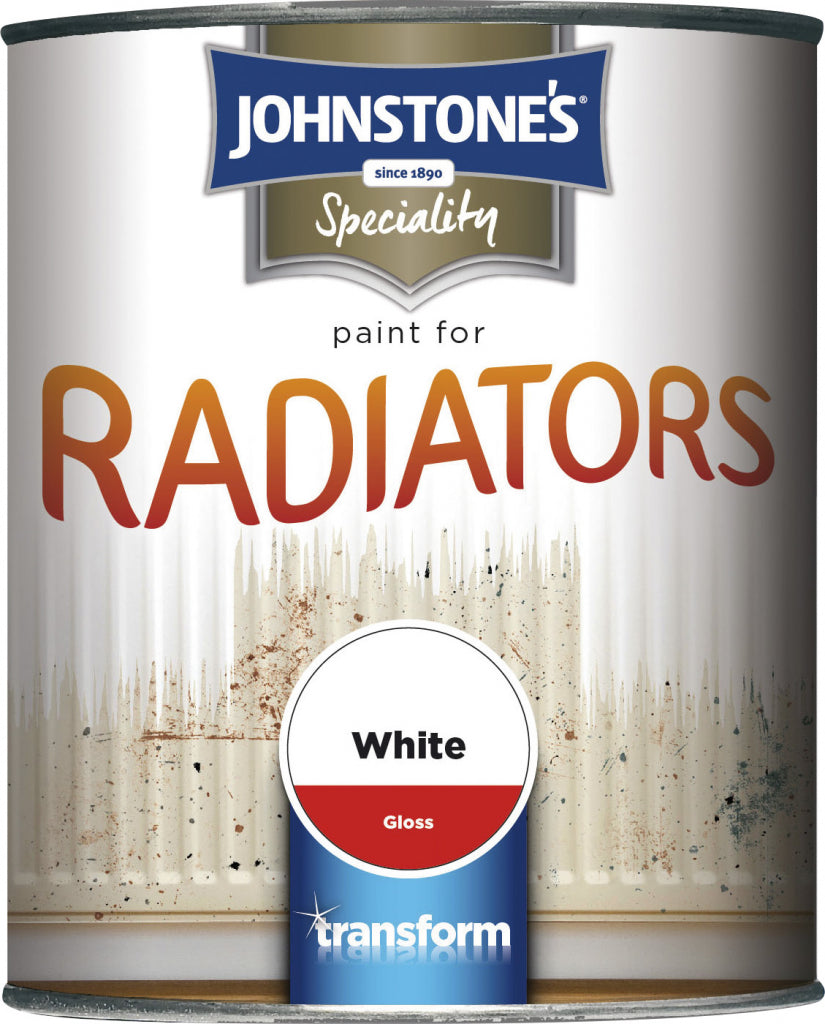 Johnstones Paint For Radiators 750ml White Gloss