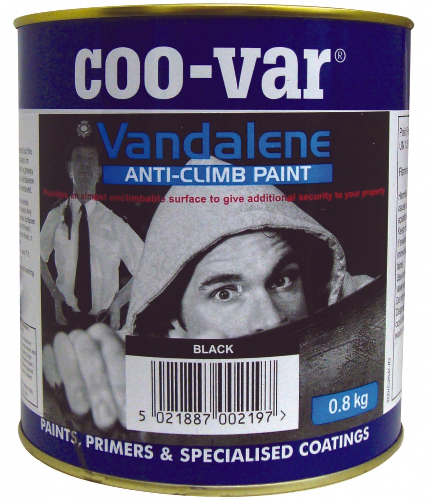 Coo-Var Vandalene Anti-Climb Paint - Black 2.0kg