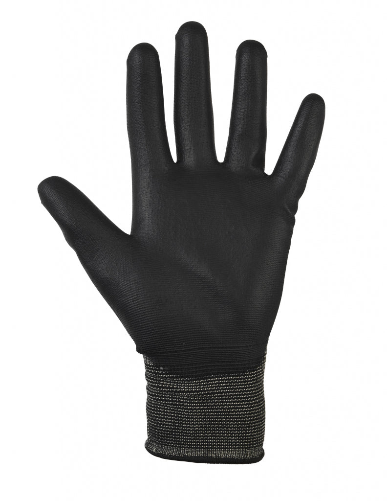Glenwear Black PU Gloves 9 - Large