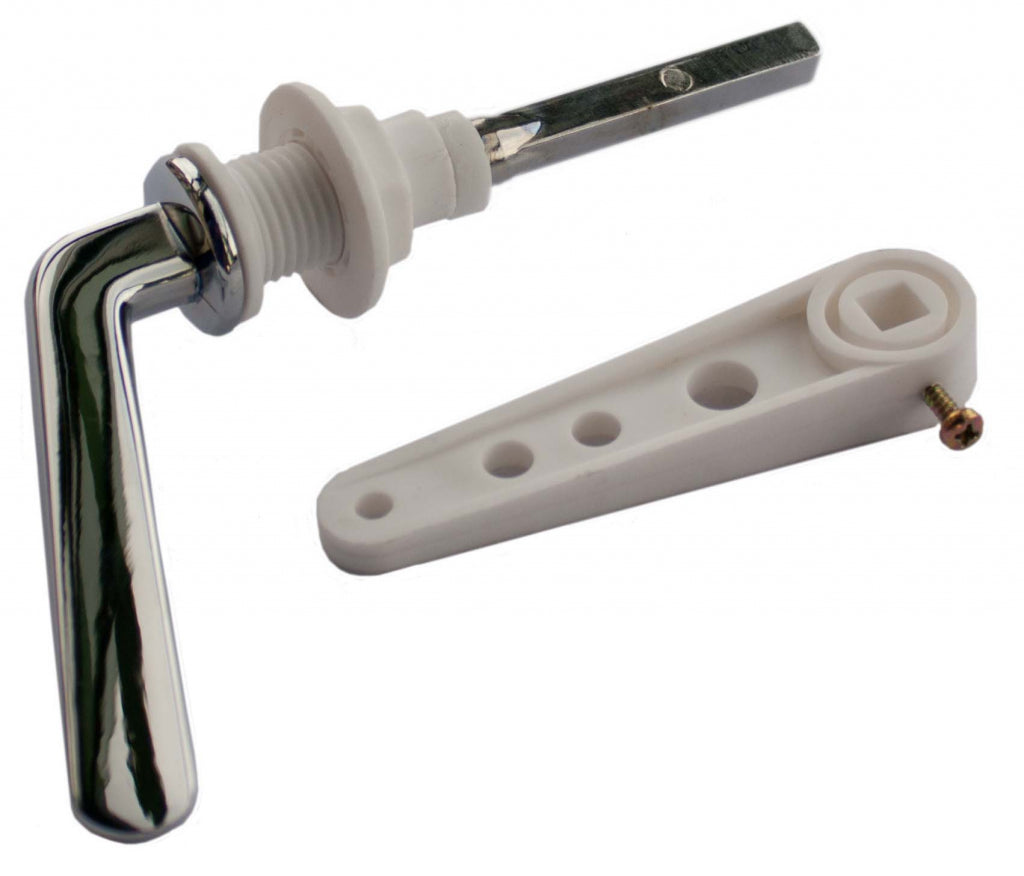 Oracstar Low Level Cistern Handle Pack Chrome Plated Metal