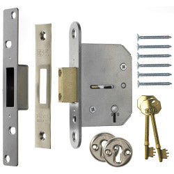 Era Viscount Mortice Deadlock Brass Effect 63mm