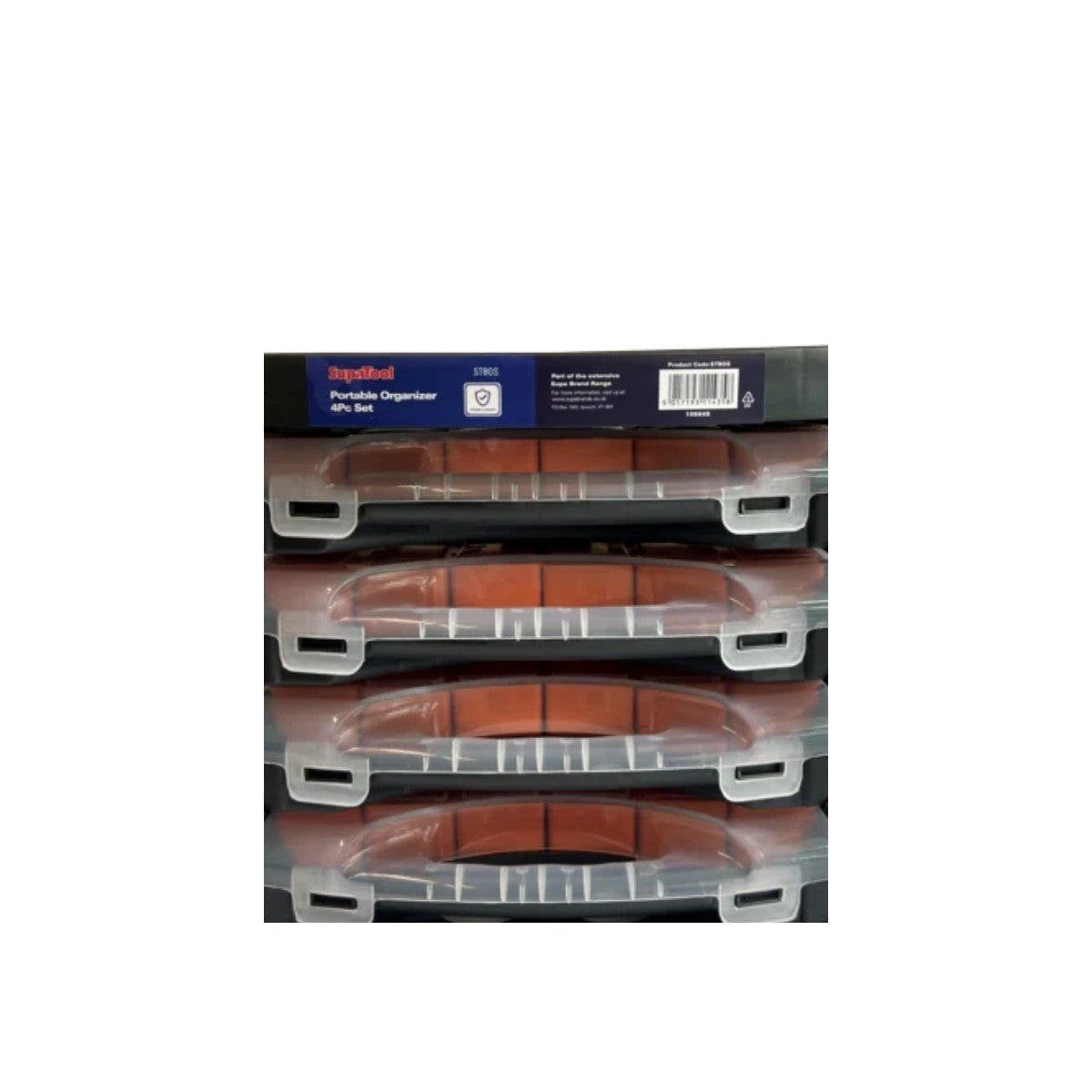 SupaTool Portable Organiser 4 Piece Set - close-up