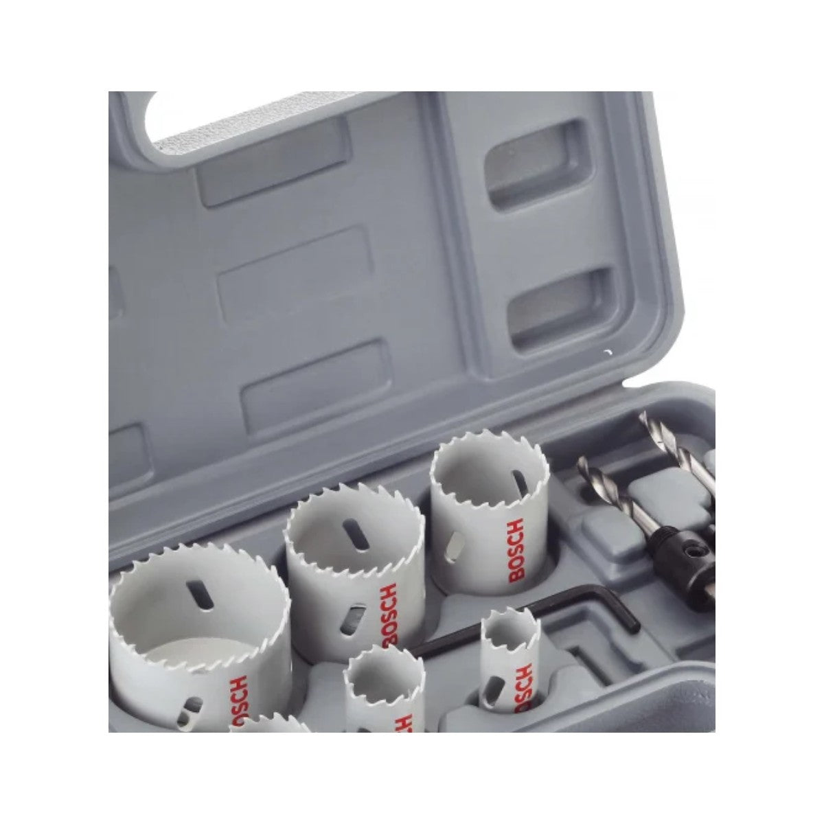 Bosch Plumber's HSS Bi Metal Holesaw Kit - close-up