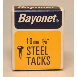 Bayonet Tacks (Fine Cut Steel) - Blue (Box Pack) 10mm