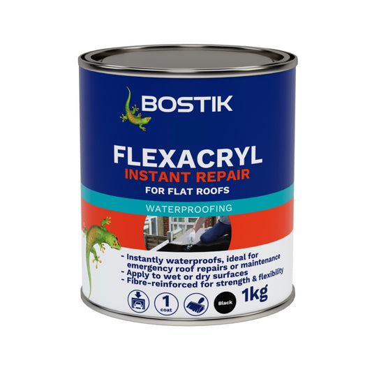Bostik Flexacryl Instant Repair 1kg Black