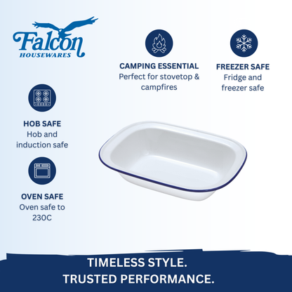 Nimbus White Oblong Pie Dish