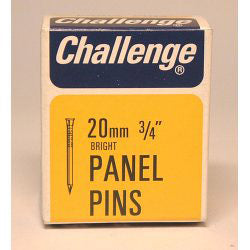 Challenge Panel Pins - Bright Steel (Box Pack) 20mm