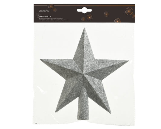 Kaemingk Shatterproof Tree Top Star Silver