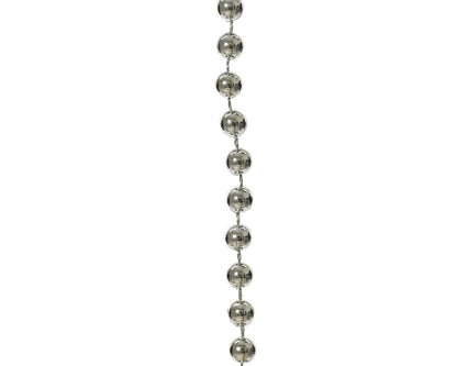 Kaemingk 10m Bead Garland Polystyrene Silver
