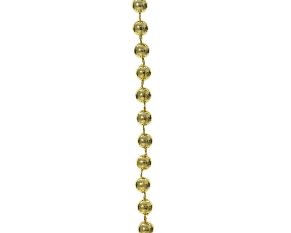 Kaemingk 10m Bead Garland Polystyrene Gold