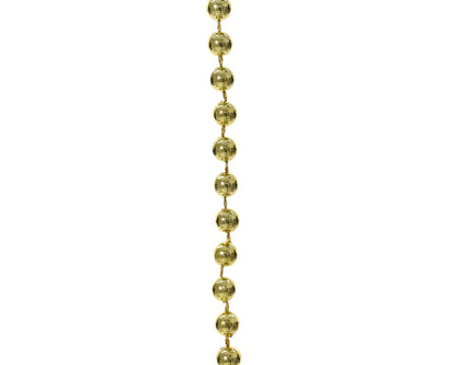 Kaemingk 10m Bead Garland Polystyrene Gold