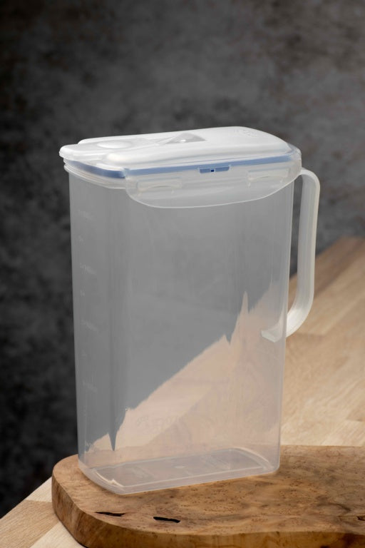 Locknlock Rectangular Fridge Door Jug - Clear/Blue