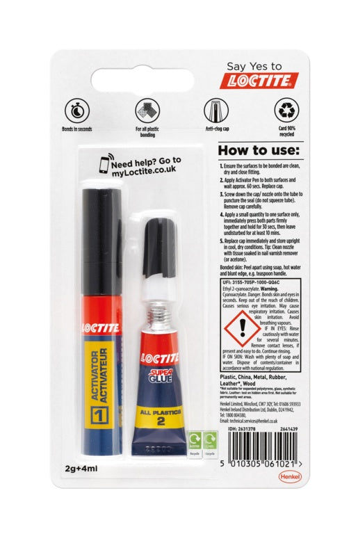 Loctite Super Glue All Plastics