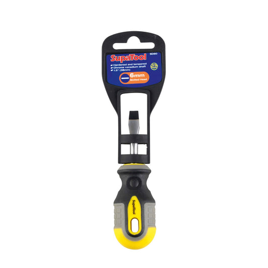 SupaTool Slotted Head Stubby Screwdriver 38mm x 6mm