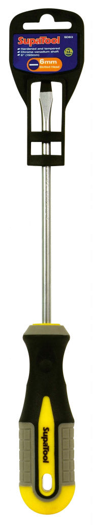 SupaTool Slotted Head Screwdriver 150mm x 6mm