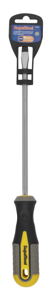 SupaTool Slotted Head Screwdriver 200mm x 8mm