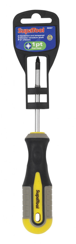 SupaTool Pozi Head Screwdriver 75mm x 1pt
