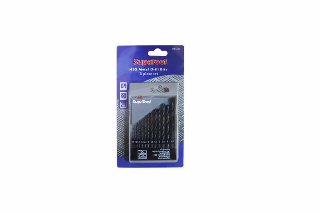 SupaTool HSS Metal Drill Bit Set 13 Pieces
